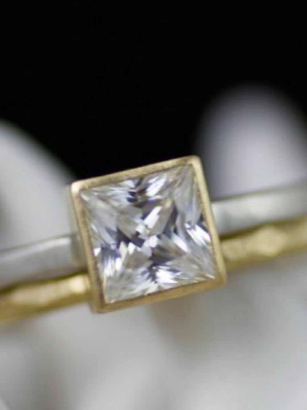 Sterling Silver Moissanite ring